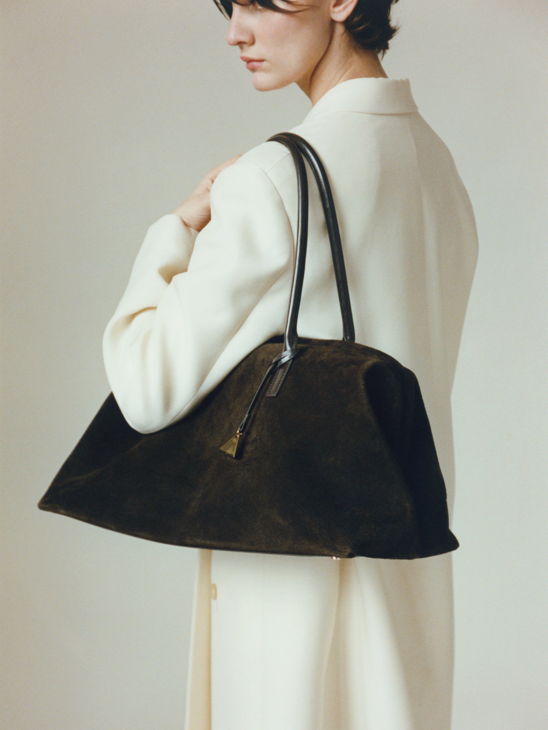 Espresso Suede Club Bag