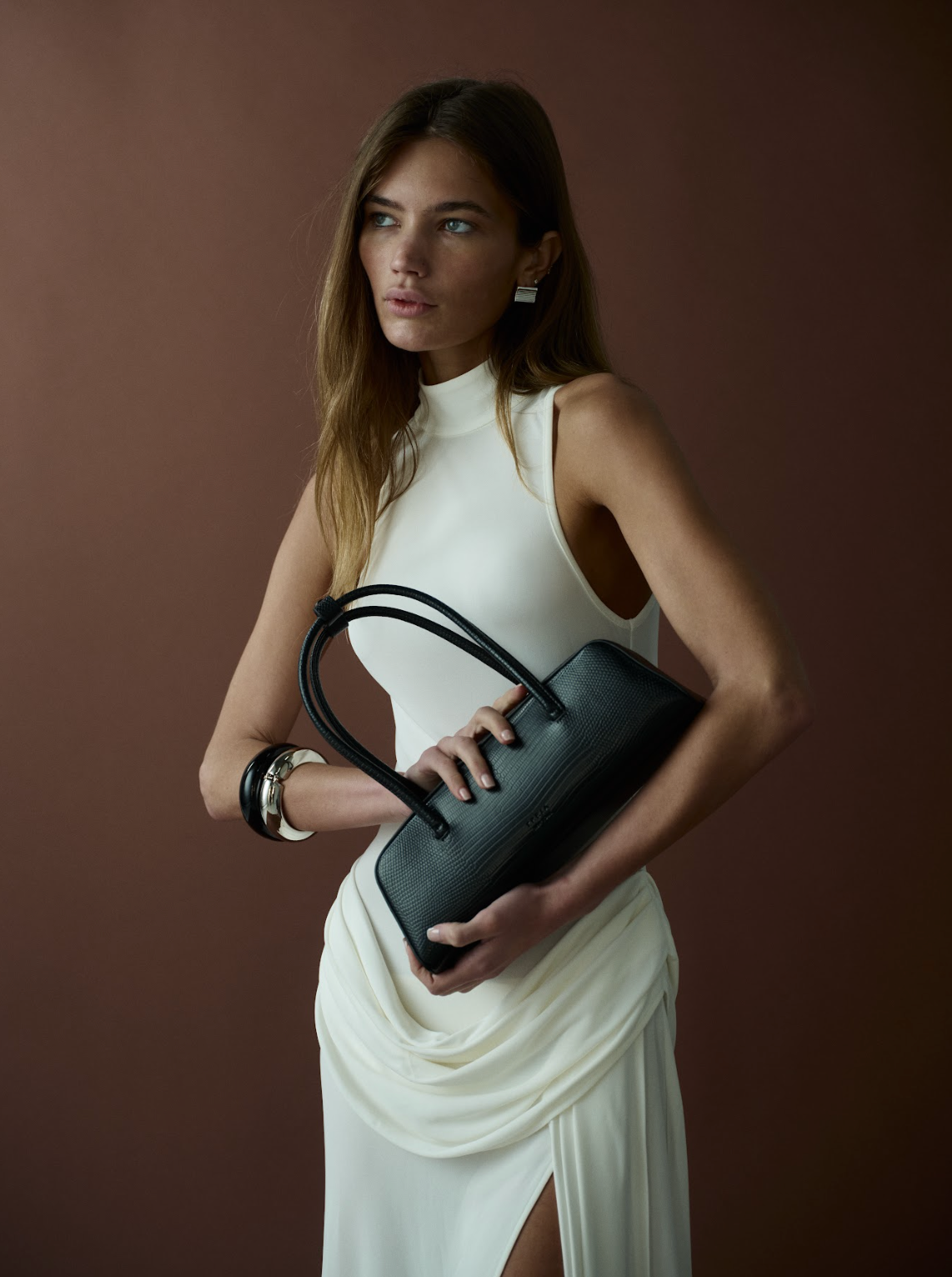 Mercer Bag Black Lizard